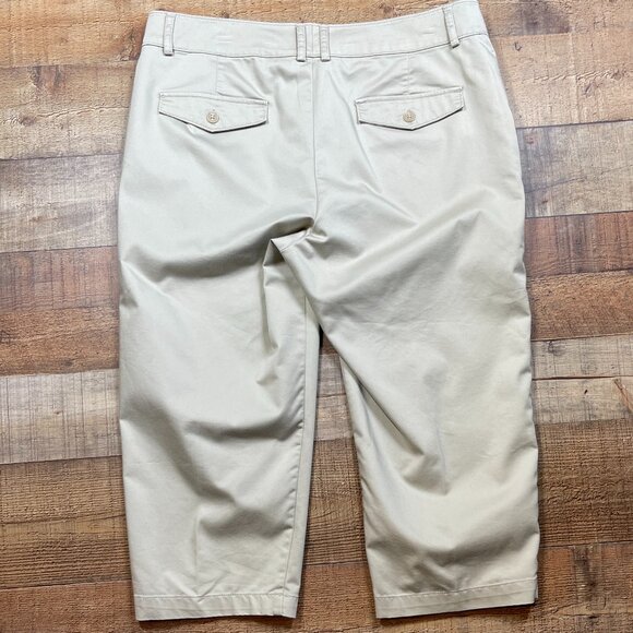Women's Light Tan Dockers Chino Capri Pants size 14 - Picture 4 of 4